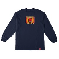 Spitfire Label Navy Youth Long Sleeve Shirt