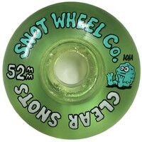 Snot Wheel Co Skateboard Wheels Clear Snots 101A 52mm Clear Green