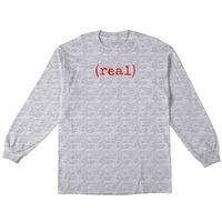 Real Skateboards Long Sleeve Shirt Lower Heather Red
