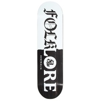 Folklore Skateboard Deck Warm Press Tear Split White 8.75
