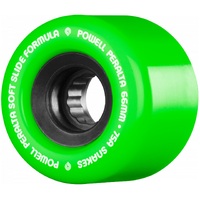 Powell Skateboard Wheels - Snakes Green - 66mm 75A