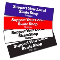 Thank You Skate Co Skateboard Sticker Support Bumper White