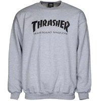 Thrasher Crew Jumper Skate Mag Light Grey
