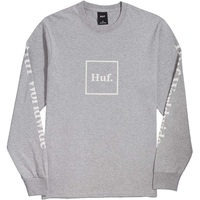 HUF Essentials Domestic Grey Heather Long Sleeve Shirt