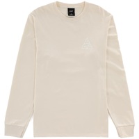 HUF Long Sleeve Shirt Essentials Triple Triangle Natural