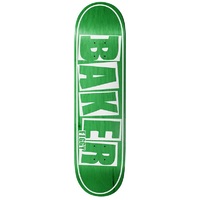 Baker Skateboard Deck Figgy Brand Name Green Veneer 8.25