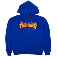 Thrasher Flame Logo Royal Hoodie