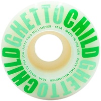 Ghetto Child Skateboard Wheels Classic USA Green 101A 52mm