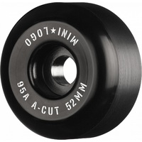 Mini Logo Wheels Hybrid A-Cut Black 95a 52mm