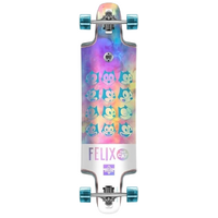 Dusters Longboard Skateboard Felix Chrome Holographic 36