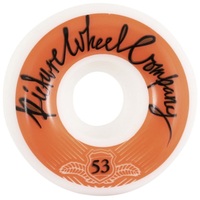 Picture Wheel Co Skateboard Wheels POP Reverse Background Orange 99A 53mm