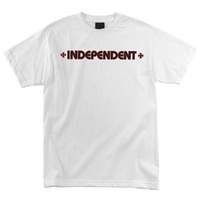 Independent Bar Cross White T-Shirt