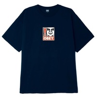 Obey T-Shirt Exclamation Point Box Navy