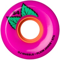 Oj Skateboard Wheels Plain Jane Keyframe Pink 87A 54mm