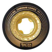 Ricta Skateboard Wheels Chrome Core Black Gold 99A 52mm