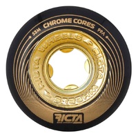 Ricta Skateboard Wheels Chrome Core Black Gold 99A 53mm