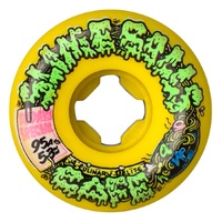 Slime Balls Double Take Cafe Vomit Yellow Black 95a 53mm Skateboard Wheels