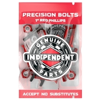 Independent Phillips Red Black 1 Inch Skateboard Hardware