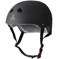 Triple 8 Black Rubber Certified Helmet