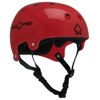 Protec Bucky Skate Scooter Translucent Red Helmet