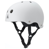 Triple 8 Brainsaver Sweatsaver White Rubber Helmet