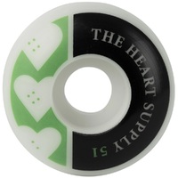 The Heart Supply Skateboard Wheels Squad Green 99a 51mm