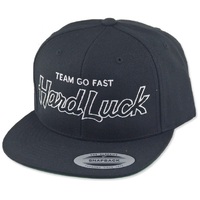 Hard Luck Pro Script 5 Panel Black Hat Cap