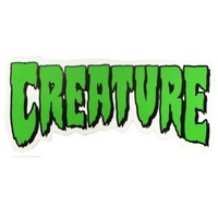 Creature Logo Sticker Green 6" x 1