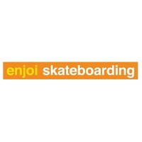 Enjoi Skate Sticker Skateboarding Orange