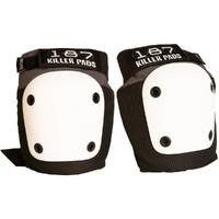 187 Fly Grey White Knee Pads