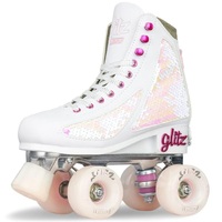 Crazy Skate Disco Glitz Roller Skates Pearl