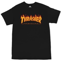Thrasher Flame Black T-Shirt