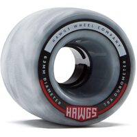 Hawgs Skateboard Supreme Wheels Fattie Grey White 63mm 78A