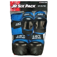 187 Six Pack Protective Pad Set Blue Junior