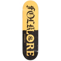 Folklore Skateboard Deck Warm Press Tear Split Orange 7.75