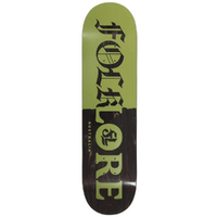 Folklore Warm Press Tear Split Green 8.375 Skateboard Deck
