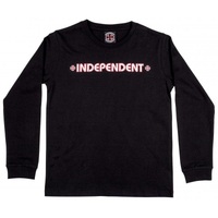 Independent Long Sleeve Shirt Bar Cross Black Youth