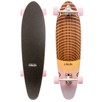 Nana Longboard Skateboard Complete Jackaroo Kicktail Doppler Logo Lilac Melon 36
