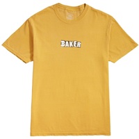 Baker T-Shirt Brand Logo Mustard