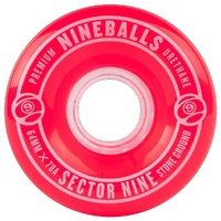 Sector 9 Nine Balls Red 78A 64mm Skateboard Wheels