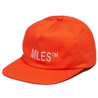 Miles Hat Logo Hit 5 Panel Orange