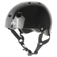 Triple 8 Brainsaver Sweatsaver Helmet Black Gloss
