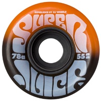 Oj Skateboard Wheels Mini Super Juice Orange Black 78A 55mm