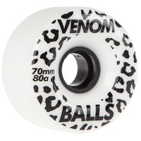 Venom Skateboard Wheels Balls White 80A 70mm