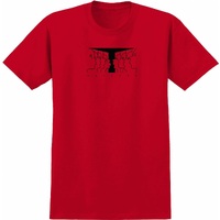 Krooked T-Shirt Basic Face Off Red Black