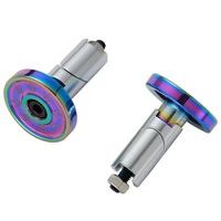 Envy Alloy Bar Ends Plugs Sold As Pairs Oil Slick - Suit All Bars
