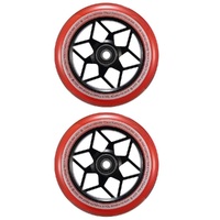 Envy Diamond 110mm Scooter Wheels Set Of 2 Smoke Red