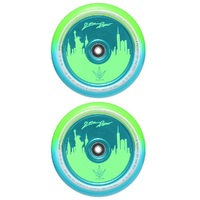 Envy 120mm Hollow Core Scooter Wheels Set Of 2 Jon Reyes Signature Green Teal
