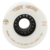 Arbor Longboard Skateboard Wheels Highlands Tyler Howell Sig White 75mm
