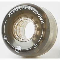 Arbor Shakedown 58mm Longboard Skateboard Wheels Ghost Black